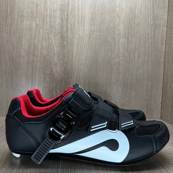 Peloton Other - Peloton Sneakers Sz 40 M7 W9 Bike Cycling Shoes with Cleats Road MTB Black Red
